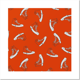 Sneakers pattern Posters and Art